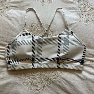 Alo Airlift Plaid Intrigue Bra Large